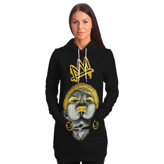 Golden Roots Dripping Crown Longline Hoodie